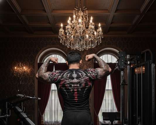 Polera Negra estampada DRKMUS